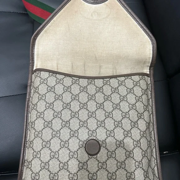 Gucci Beige and Brown Crossbody Bag - Picture 6 of 10